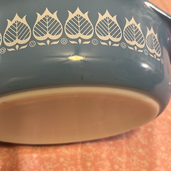 Pyrex Blue Tulips 043 - Picture 7 of 10